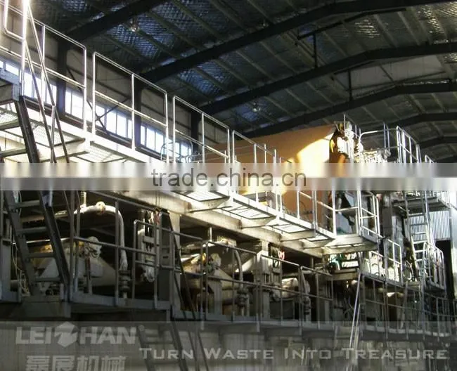 Auto guide Waste paper recycling equipment , paper carton making machine