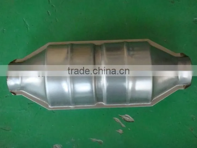 2.25" High Hi Flow Oval Universal Performance Cat Catalytic Converter