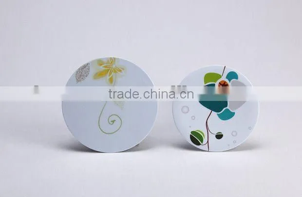 Unique design eco friendly melamine plastic food round cutting board