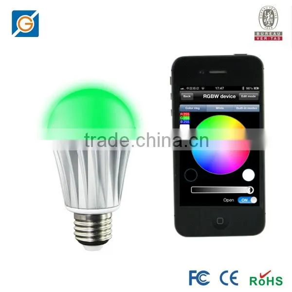 E27 Music Alarm Group Smart LED Light Bulb Lamp RGB APP Remote Multi-Color