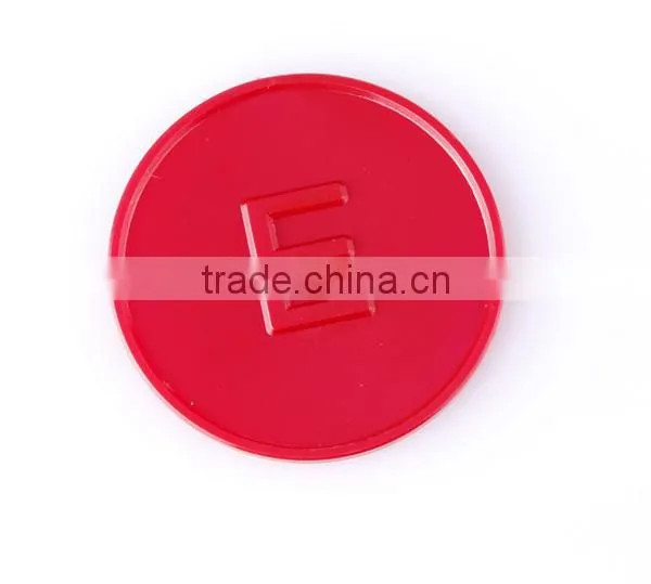 cheap plastic token / customized logo / text and picture