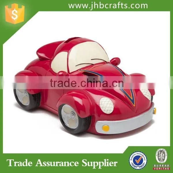 New Design Handmade Red Car Money Bank