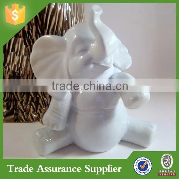 Cute Funny Customize Resin Baby Elephant Piggy Bank Home Decoration
