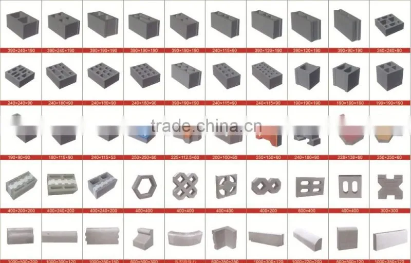Hot selling Automatic QT6-15solid block making machine brick production line