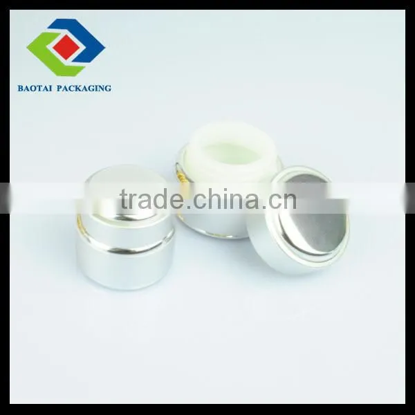 100G Big Sliver Aluminum Jar for Cosmetic Use/curatorial packaging