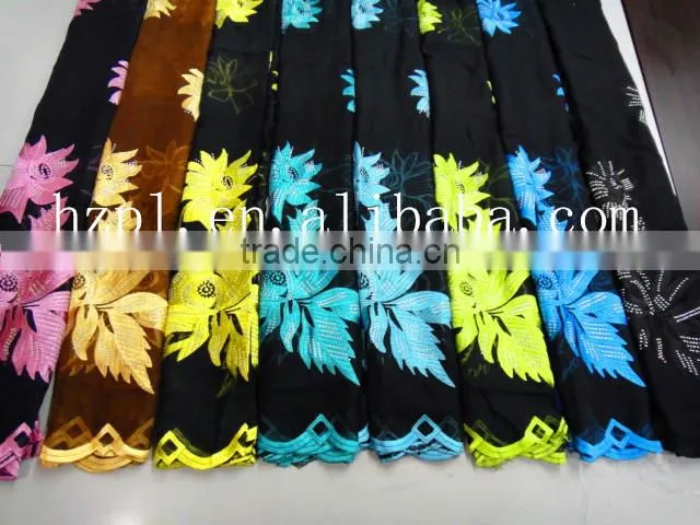 African muslim scarf for women/embroidered silk scarf/embroidered silk scarf(TJ0176)