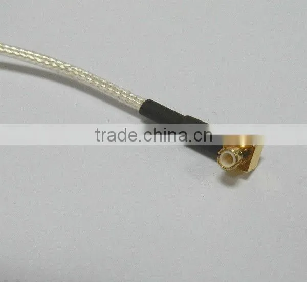 RF connector, BNC female to MCX male r/a with RG316 cable, cable assembly, pigtail, jumper cable