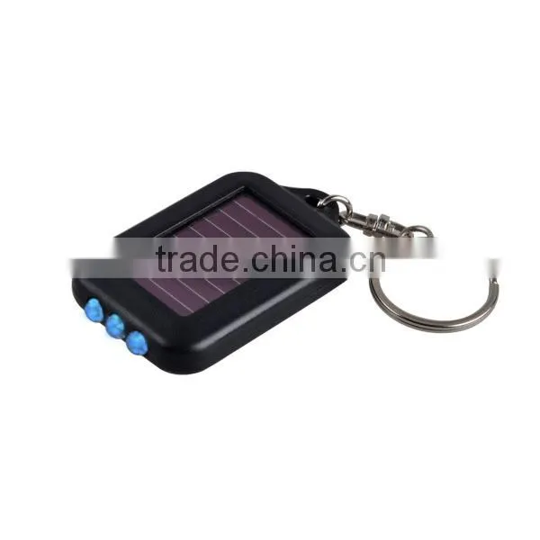 3 LED Solar Key Chain Promotion Gift UV Light Keychain
