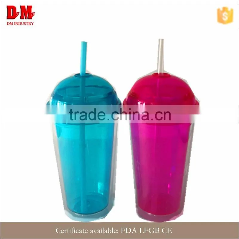 round cap 450ml hall student modern insulated double wall plastic tumbler