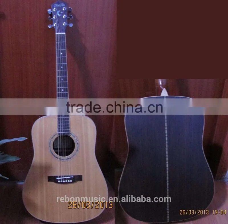 41 size all solid spruce rosewood rebon acoustic guitar