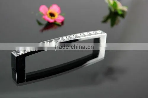 Hardware crystal square diamond bridge handle 128mm pitch