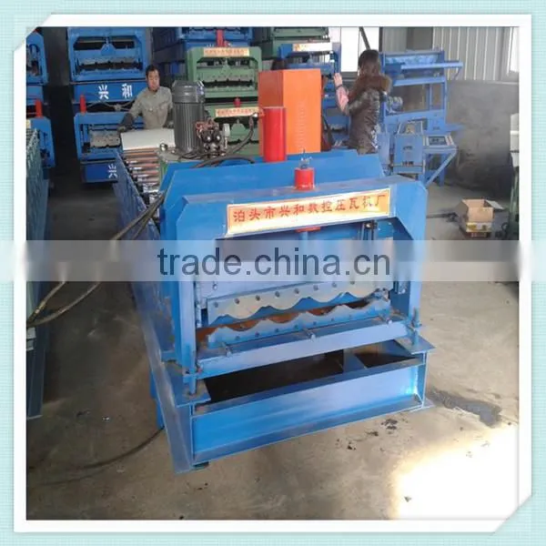 828 Color Steel Metal Glazed Tile Roofing Rolling Machine Manufacturing In China