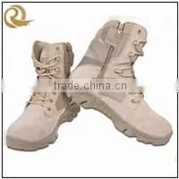 Outdoor high quality khaki army tactical leather military boots