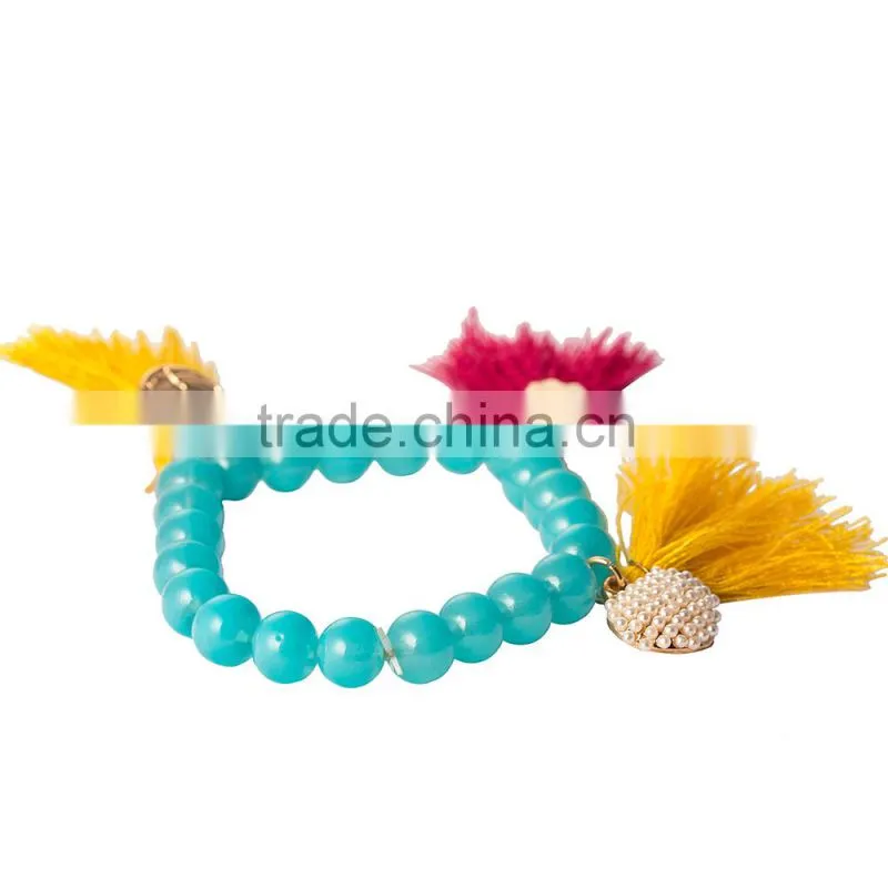 2016 hot wholesale bead bracelet new arrival promotion cheap logo custom charm bracelet