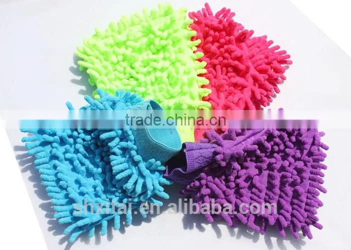 Car cleaning chenille waterproof gloves car washing gloves