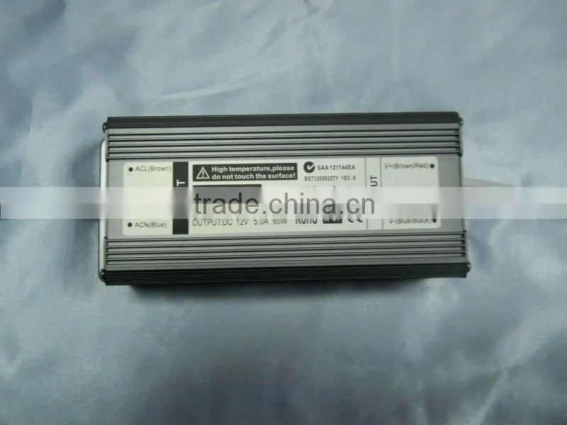 Waterproof 12V DC Power Supply 60W