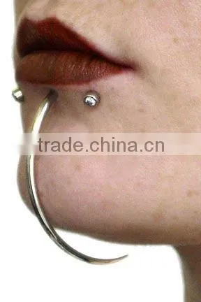 2012 new style lip ring piercing jewelry,surgical steel labret
