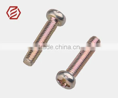 GB 818-1976 cross recessed small pan head environmental protection color zinc plated screw