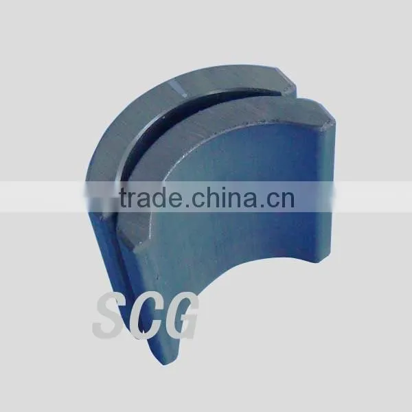 Unmagnetized arc magnet for motor