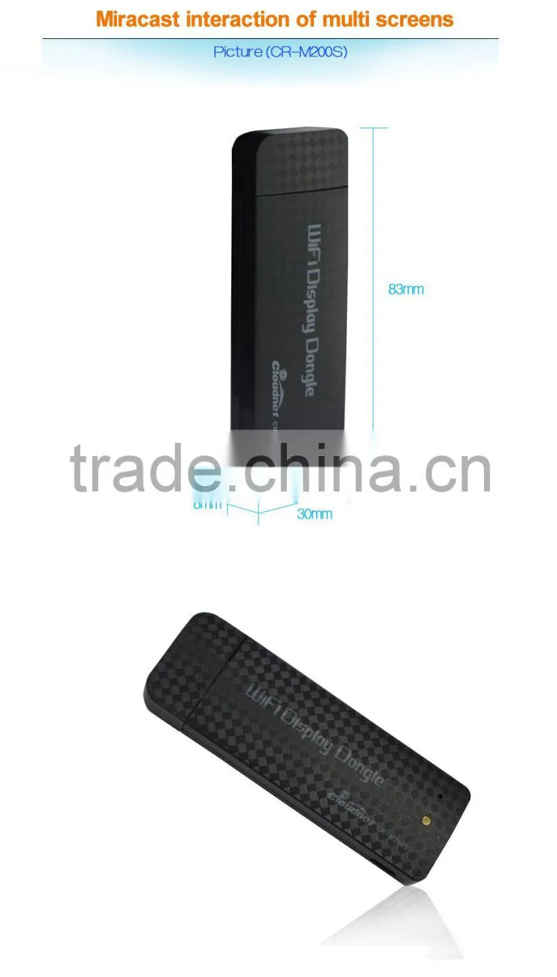 2016 high quality RK2928 1080p wifi display dongle with Android4.4 OS
