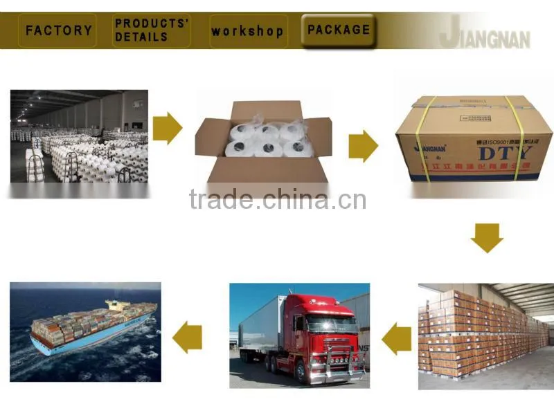 Draw texturing yarn Polyester yarn 75/72 SIM DTY