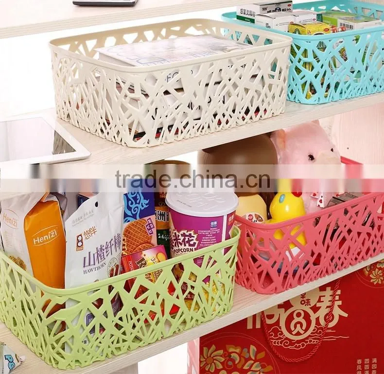 Hollow colorful Storage basket made in china