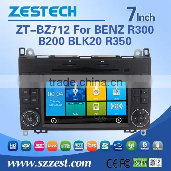7inch touch screen in-dash car dvd for R300 B200 BLK20 R350 with 3G WiFi OBDII DVR function