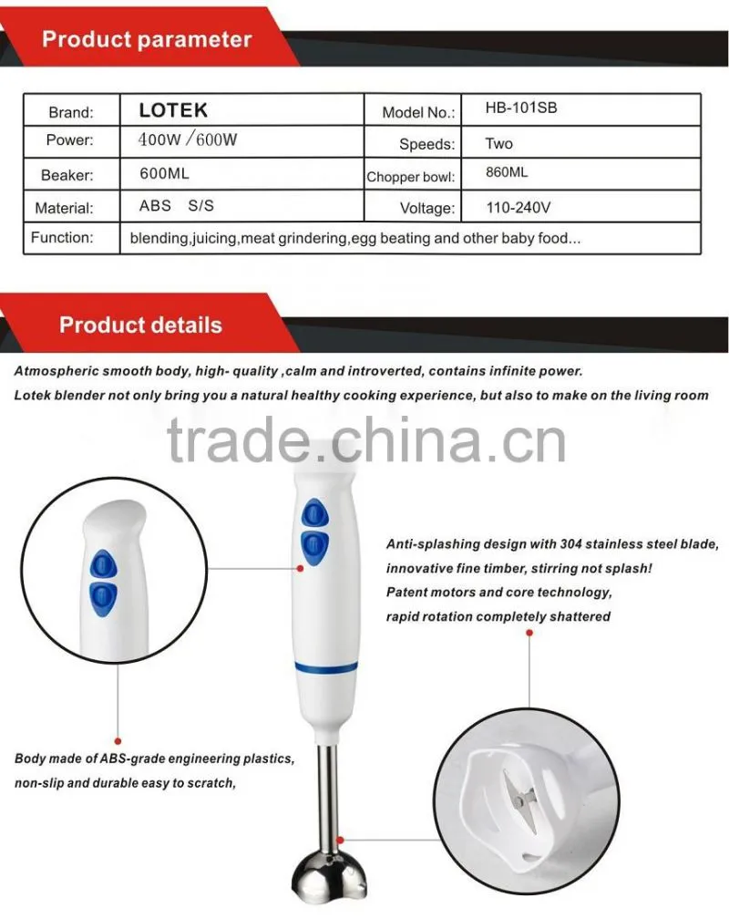 ningbo manufacturer immersion hand smoothie blender