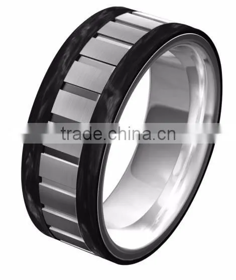 Factory Direct Wholesale Jewelry Ring Carbon Fiber Ring Tungsten Carbide Ring men