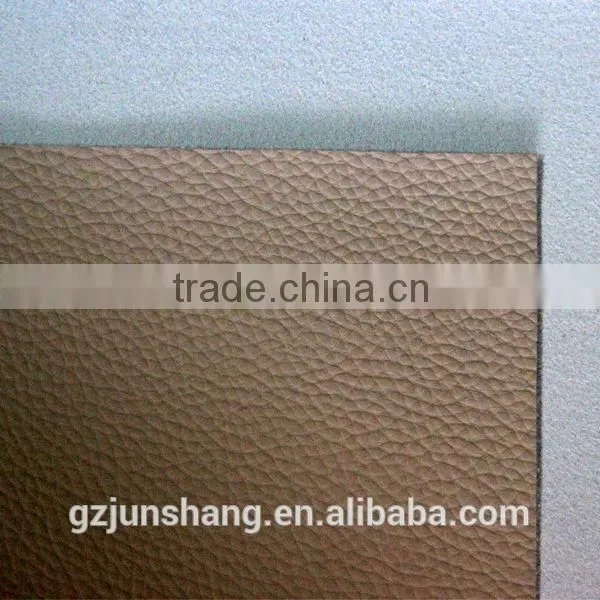 Embossed PU leather for shoes upper usage, same with real leather design