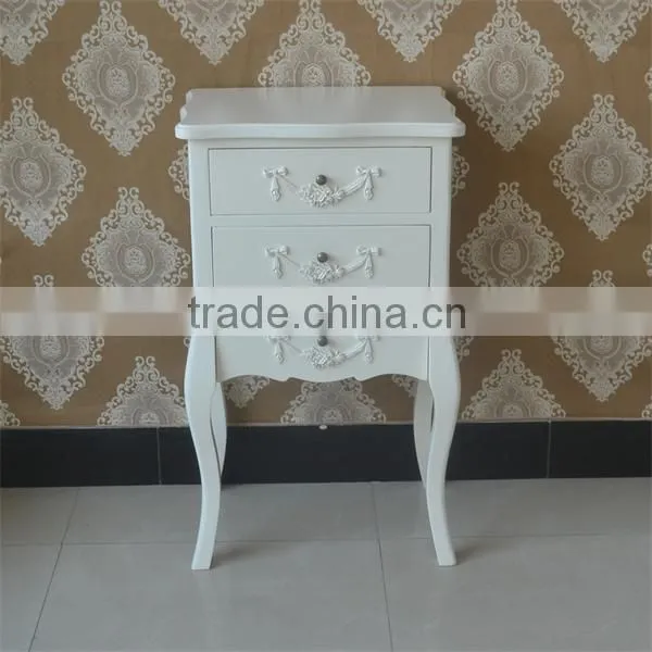 French style modern bedroom furniture oak wood wardrobe with two door