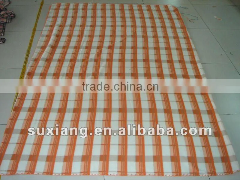 Stock doulbe faces fleece blanket