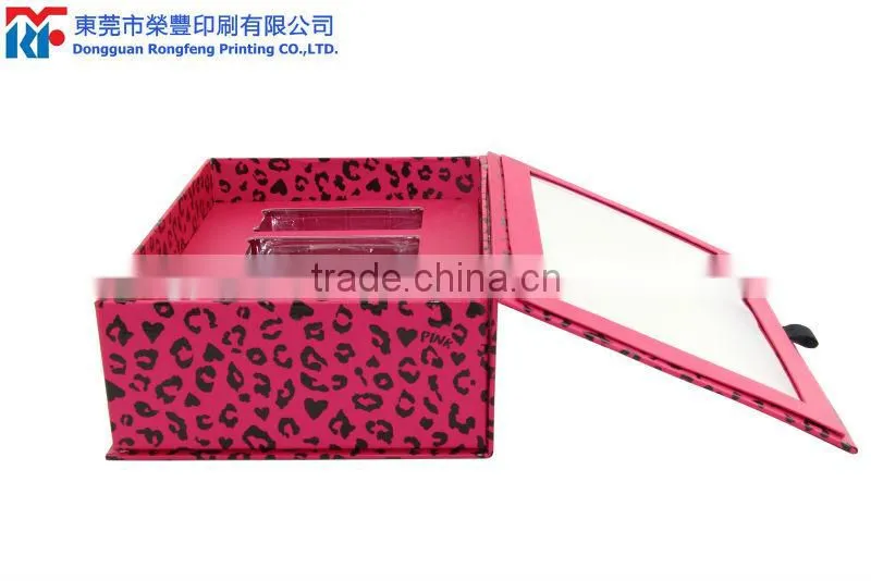 The rose red color Polka Dot cosmetic box