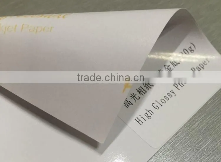 220g high glossy inkjet photo paper roll guangzhou supplier