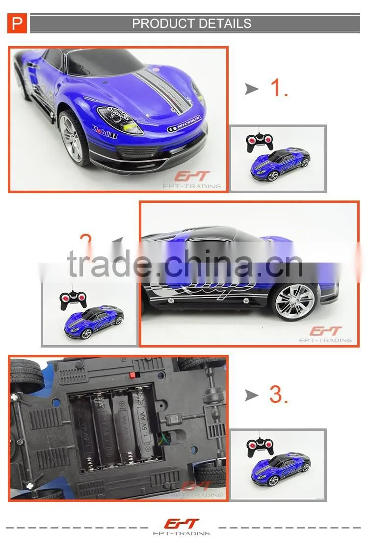 1/18 kids rc toy radio control car with light
