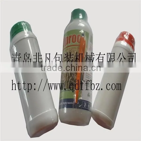 PLC Control Automatic Pesticide Bottle Heat Shrink Wrapping Machine