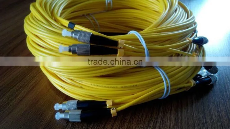 FC to FC PC SM duplex fiber optic pach cord, fc fibre patch cable
