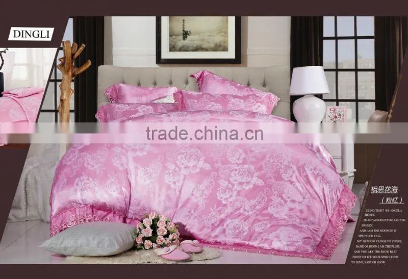 cotton textile jacquard bedding set