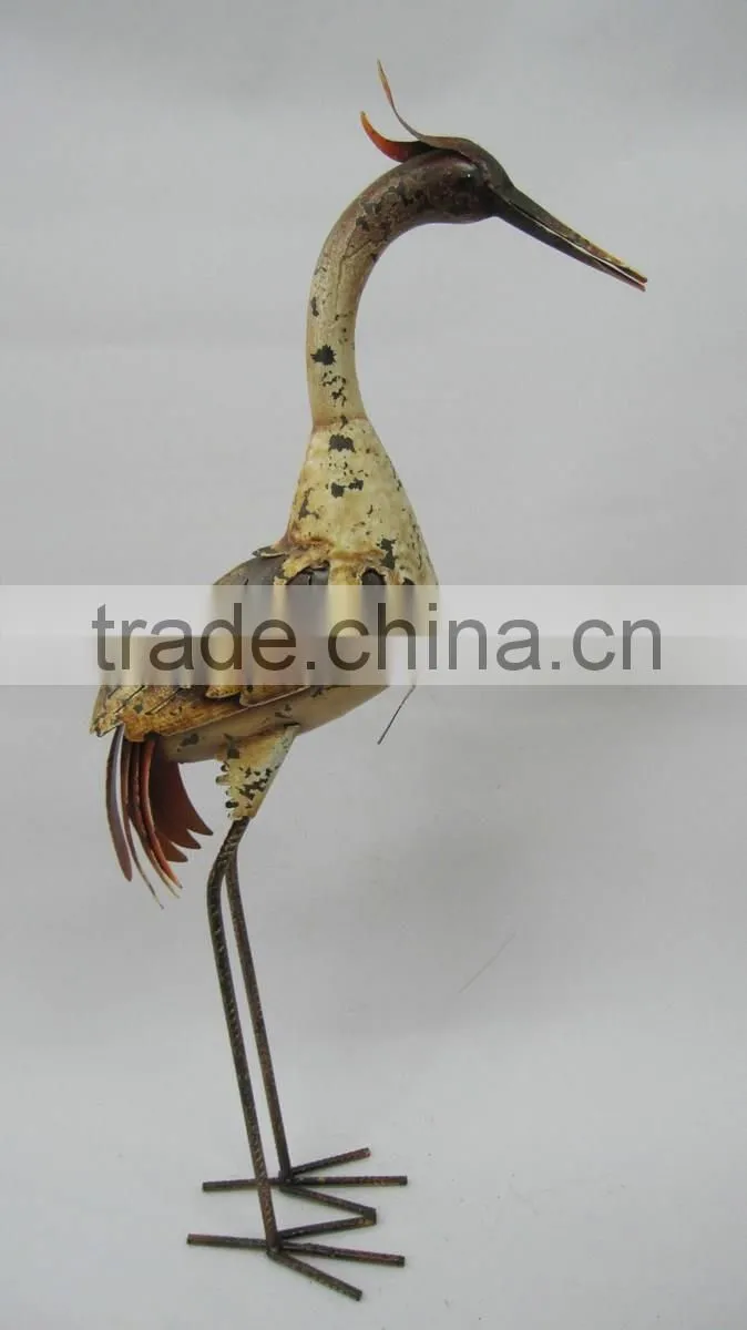 metal garden sculpture birds for garden ornament