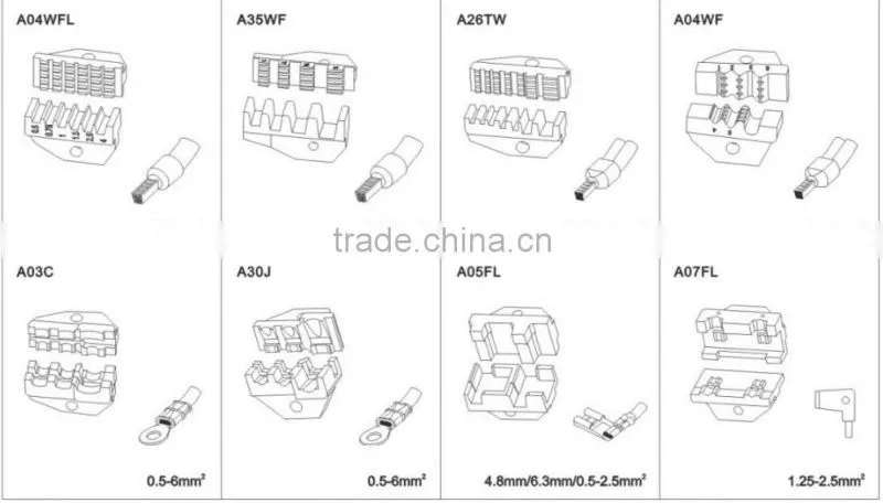 LSD High QualityNew Patent AM-30 Air Pneumatic Crimping Machine for exchangeable crimping die sets and Connectors