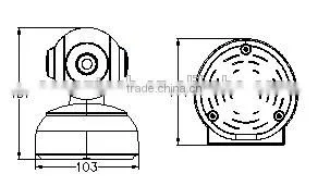 indoor outdoor night vision dome waterproof household full hd cctv camera