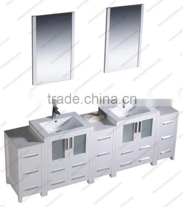 84'' wood bathroom vanity for heavy people use