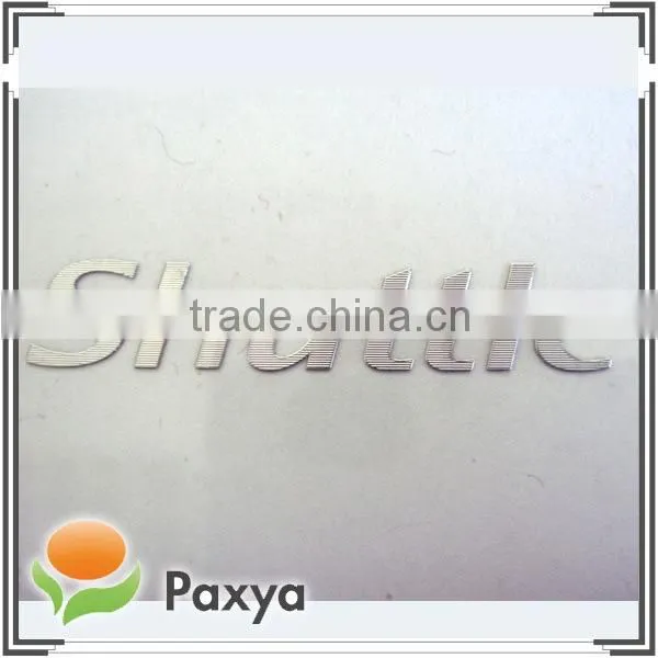 Customized electroformed metal nameplate sticker
