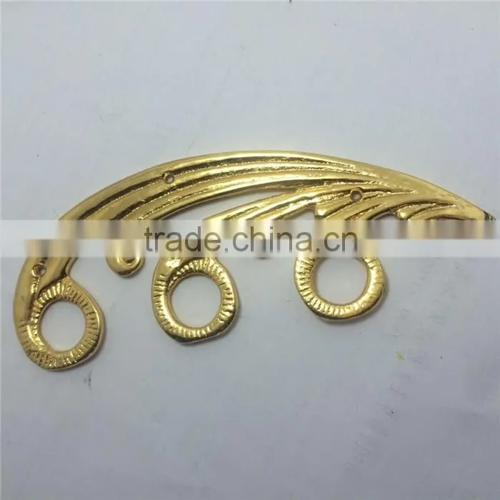 furniture metal decorations parts in gold color plating , imitation gold color plating processing severice