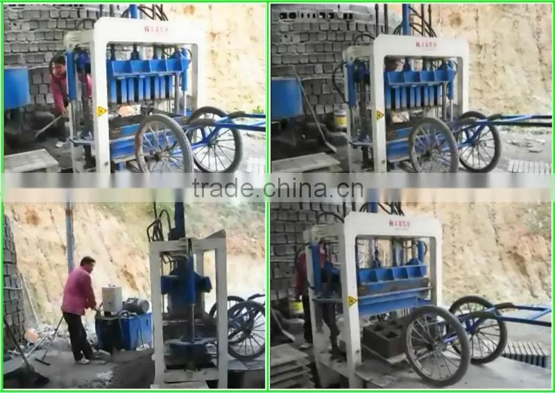 Huayuan Machinery QT4-40 mini block machine in indonesia