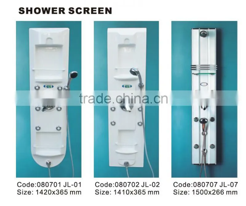 JAZZI 2015 Top Sales China Manufacture Shower Screen/Shower Panel 080707