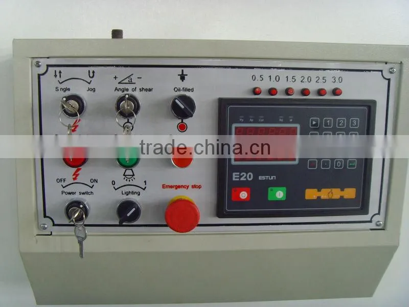 QCIIY-8*3200 hydraulic cnc guillotine shearing machine