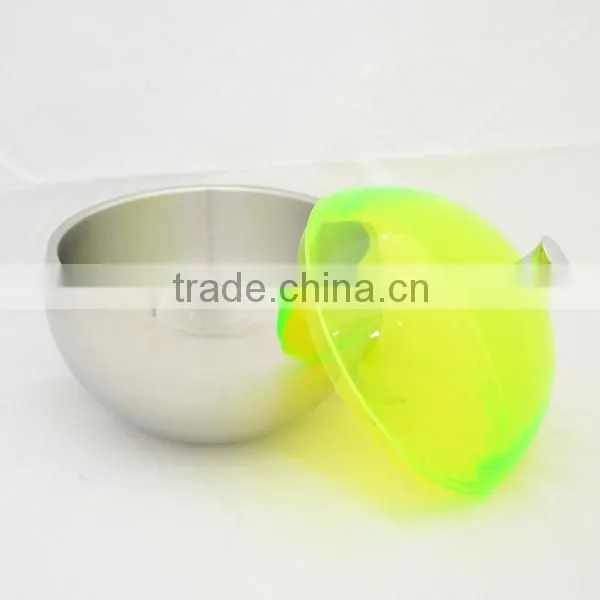 Stainless Steel Rice Bowl With Colorful Lid