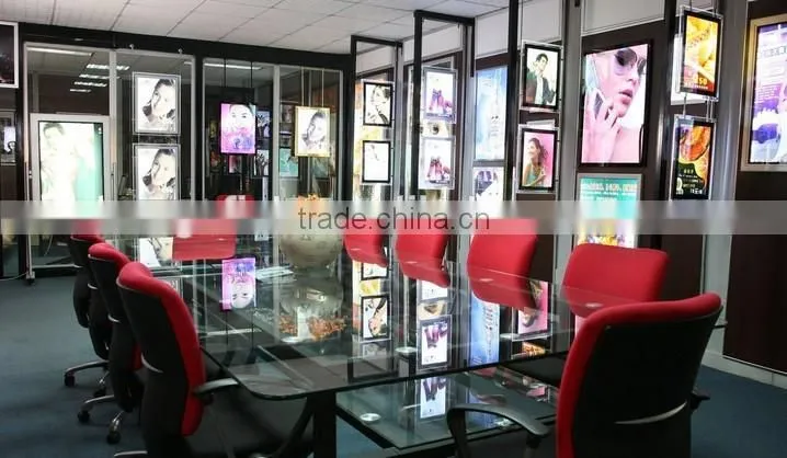 Led light acrylic display picture photo frame