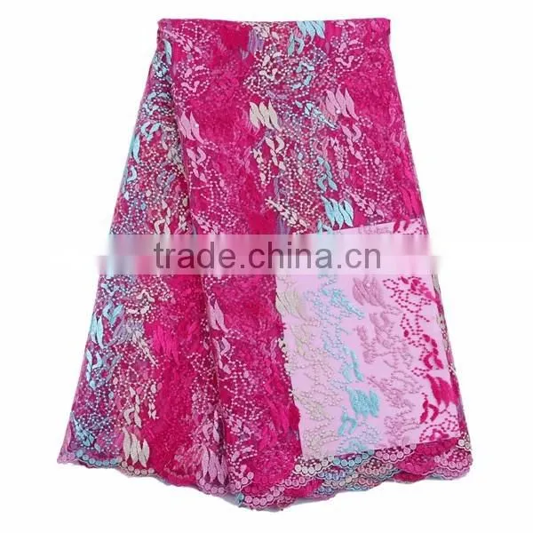 2016 Haniye Wholesale fashion tulle lace french lace/african tulle lace fabric/NYN67